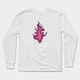 Purple fire Long Sleeve T-Shirt